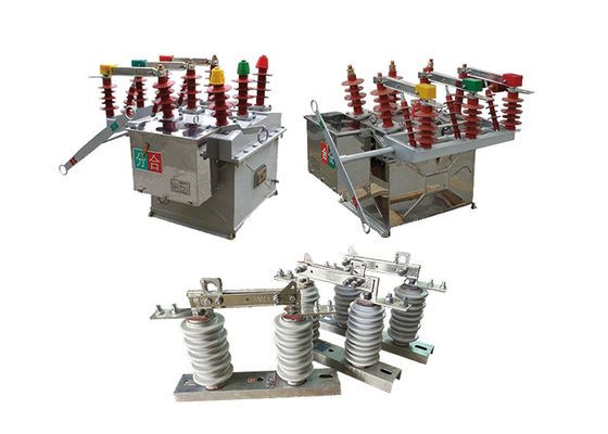 Outdoor High Voltage Vacuum Circuit Breaker High Efficiency Used By Industrial System With Hookstick Switch with 3 Poles