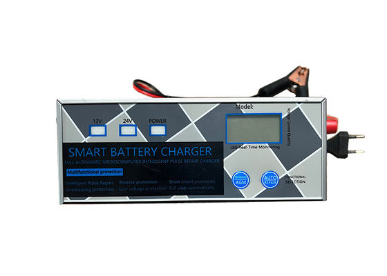 Lead-Acid Jump Starter Portable Charger In Metal Shell LED Display Fast Charging Automobile Car Battery Trickle Charger