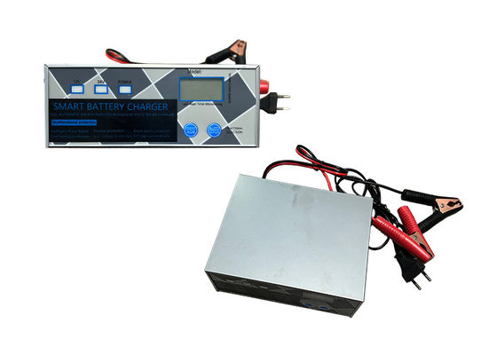Silver Color Jump Starter Portable Charger With Intelligent Digital Display Lead-Acid Battery Charging Maintainer