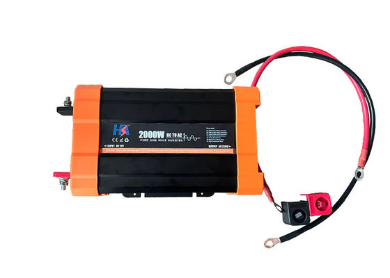 Ajustable Home Power Inverter  Easily Installed Black Color With LCD Display Pure Sine Wave Inverter Power Supply